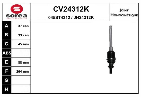 Set articulatie, planetara CV24312K EAI