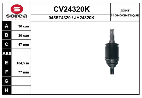 Set articulatie, planetara CV24320K EAI