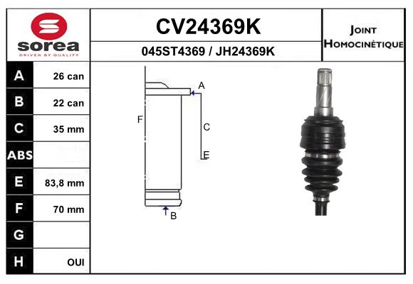 Set articulatie, planetara CV24369K EAI