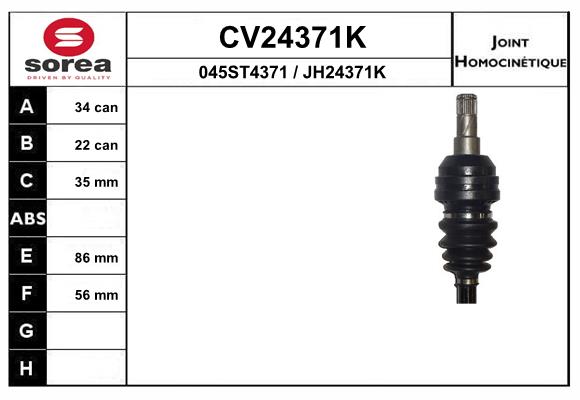 Set articulatie, planetara CV24371K EAI
