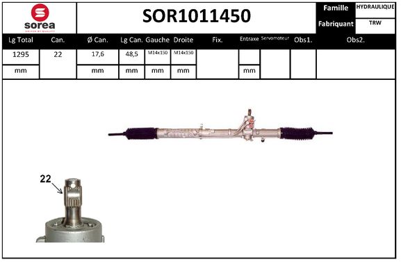 Caseta directie SOR1011450 EAI
