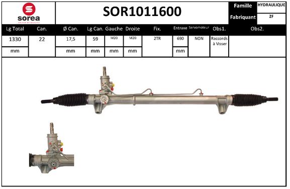 Caseta directie SOR1011600 EAI