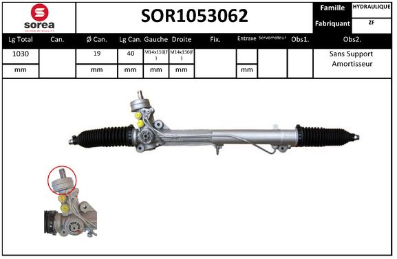 Caseta directie SOR1053062 EAI