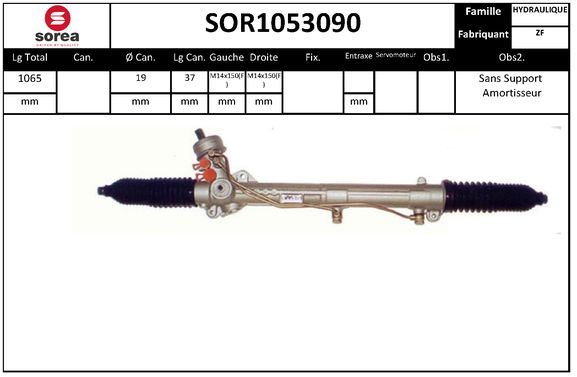 Caseta directie SOR1053090 EAI