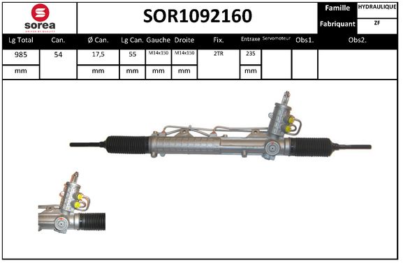 Caseta directie SOR1092160 EAI