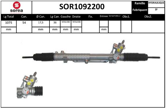 Caseta directie SOR1092200 EAI