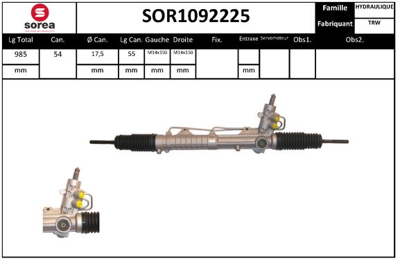 Caseta directie SOR1092225 EAI