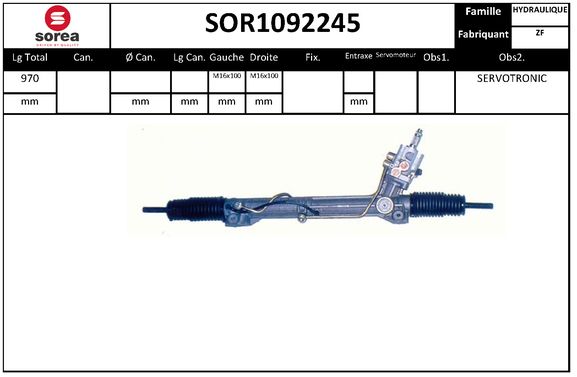 Caseta directie SOR1092245 EAI