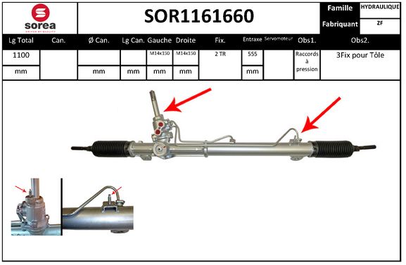 Caseta directie SOR1161660 EAI