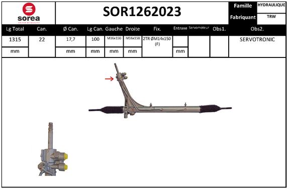 Caseta directie SOR1262023 EAI