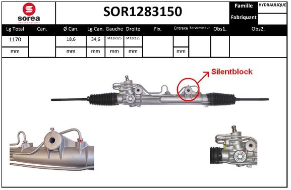 Caseta directie SOR1283150 EAI