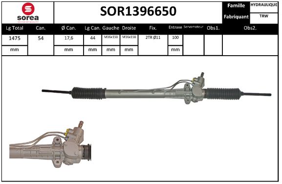 Caseta directie SOR1396650 EAI