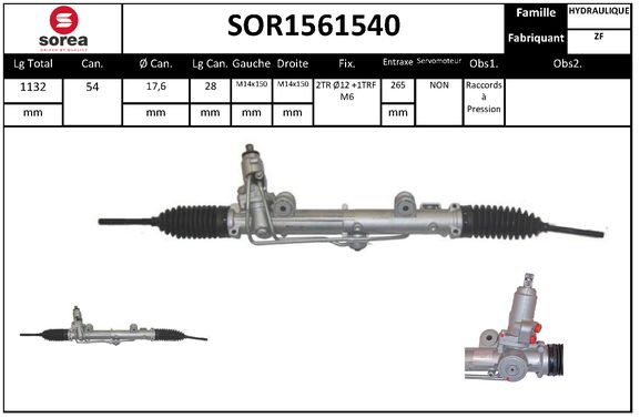 Caseta directie SOR1561540 EAI