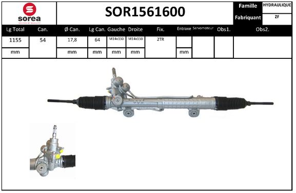 Caseta directie SOR1561600 EAI