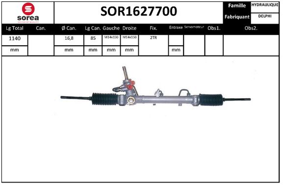 Caseta directie SOR1627700 EAI