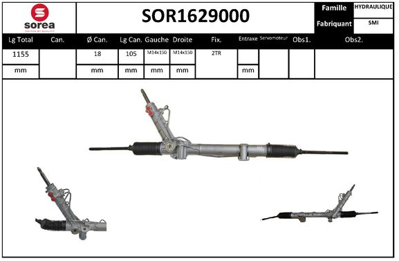 Caseta directie SOR1629000 EAI