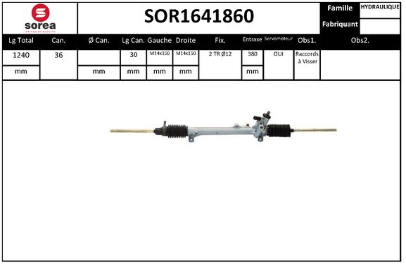 Caseta directie SOR1641860 EAI