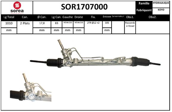 Caseta directie SOR1707000 EAI