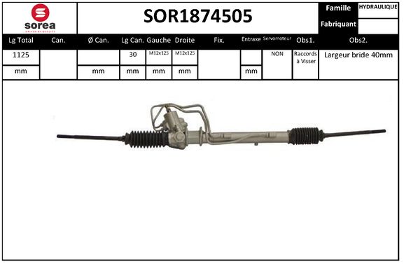 Caseta directie SOR1874505 EAI