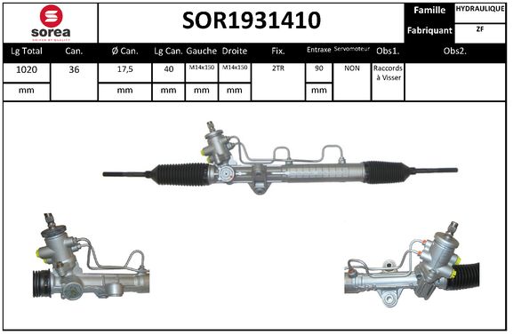 Caseta directie SOR1931410 EAI