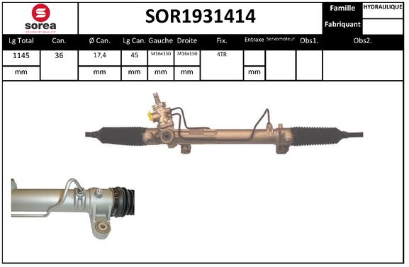 Caseta directie SOR1931414 EAI
