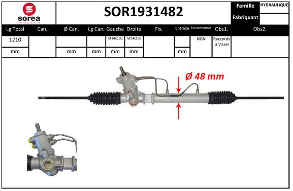 Caseta directie SOR1931482 EAI