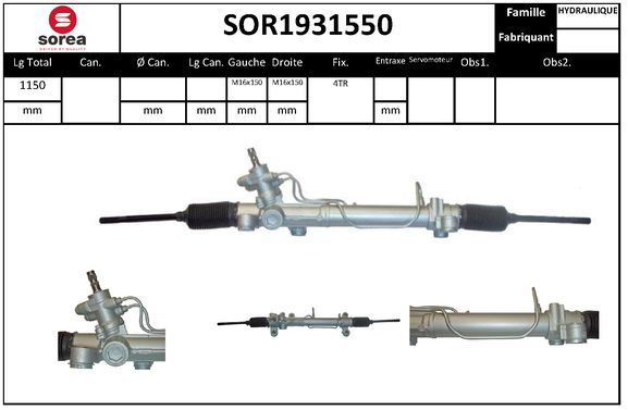 Caseta directie SOR1931550 EAI