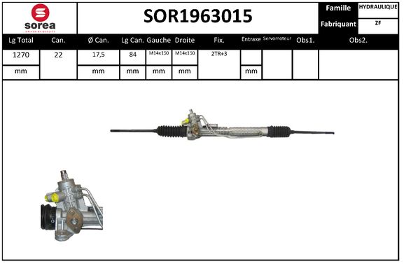 Caseta directie SOR1963015 EAI