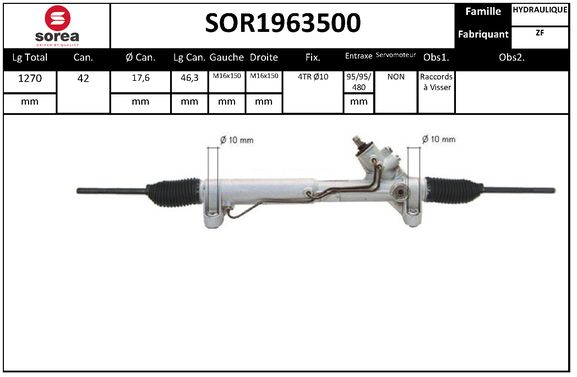 Caseta directie SOR1963500 EAI