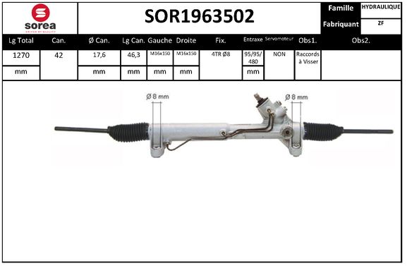 Caseta directie SOR1963502 EAI