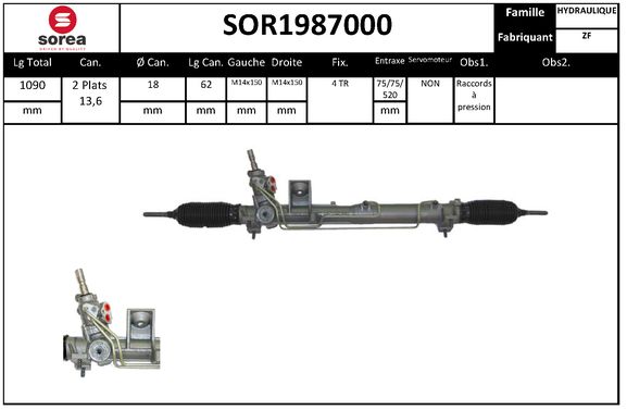 Caseta directie SOR1987000 EAI