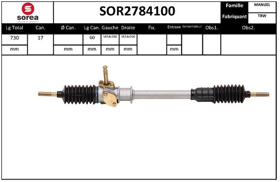 Caseta directie SOR2784100 EAI