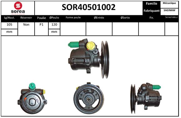 Pompa hidraulica, sistem de directie SOR40501002 EAI