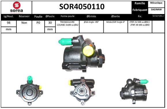 Pompa hidraulica, sistem de directie SOR4050110 EAI
