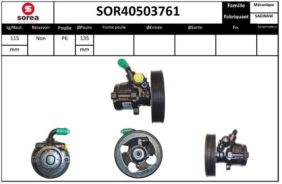 Pompa hidraulica, sistem de directie SOR40503761 EAI
