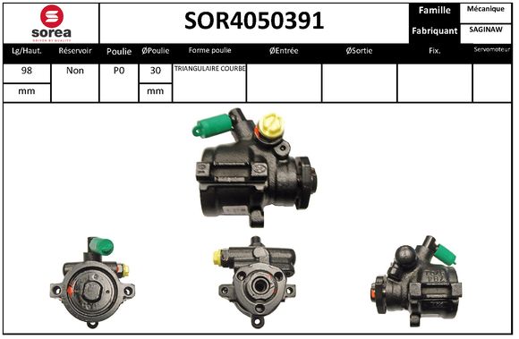 Pompa hidraulica, sistem de directie SOR4050391 EAI
