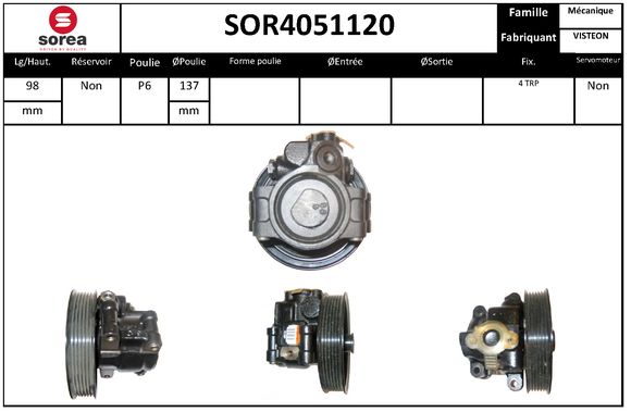 Pompa hidraulica, sistem de directie SOR4051120 EAI