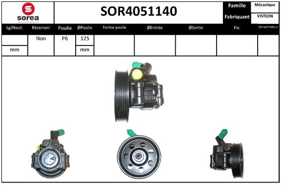 Pompa hidraulica, sistem de directie SOR4051140 EAI