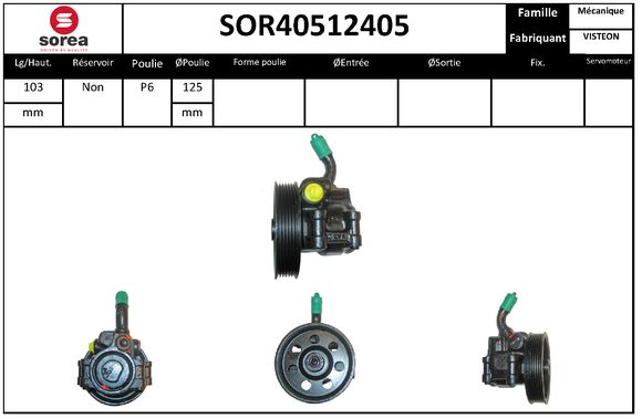 Pompa hidraulica, sistem de directie SOR40512405 EAI