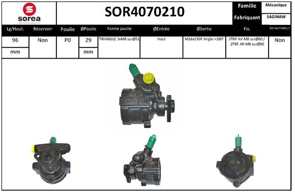 Pompa hidraulica, sistem de directie SOR4070210 EAI