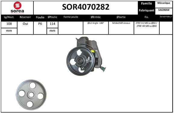 Pompa hidraulica, sistem de directie SOR4070282 EAI