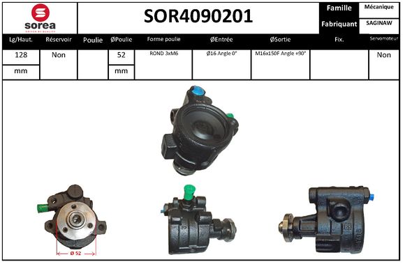 Pompa hidraulica, sistem de directie SOR4090201 EAI