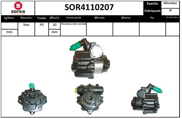 Pompa hidraulica, sistem de directie SOR4110207 EAI