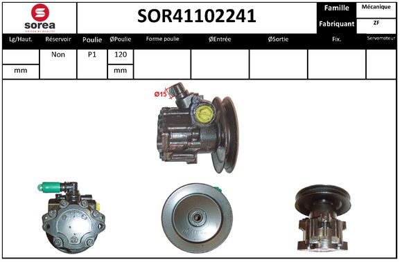 Pompa hidraulica, sistem de directie SOR41102241 EAI