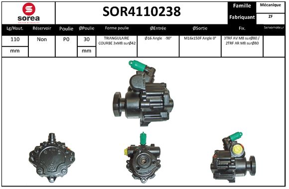 Pompa hidraulica, sistem de directie SOR4110238 EAI