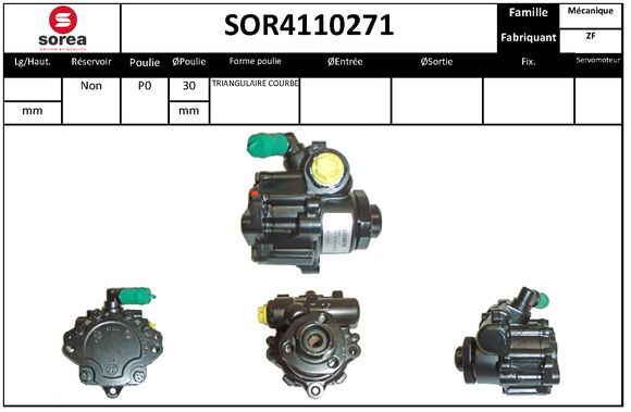 Pompa hidraulica, sistem de directie SOR4110271 EAI