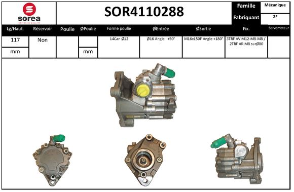 Pompa hidraulica, sistem de directie SOR4110288 EAI