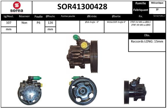 Pompa hidraulica, sistem de directie SOR41300428 EAI