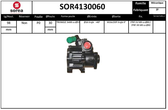 Pompa hidraulica, sistem de directie SOR4130060 EAI