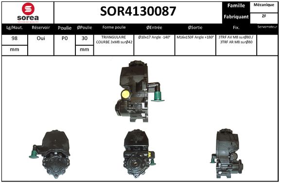 Pompa hidraulica, sistem de directie SOR4130087 EAI